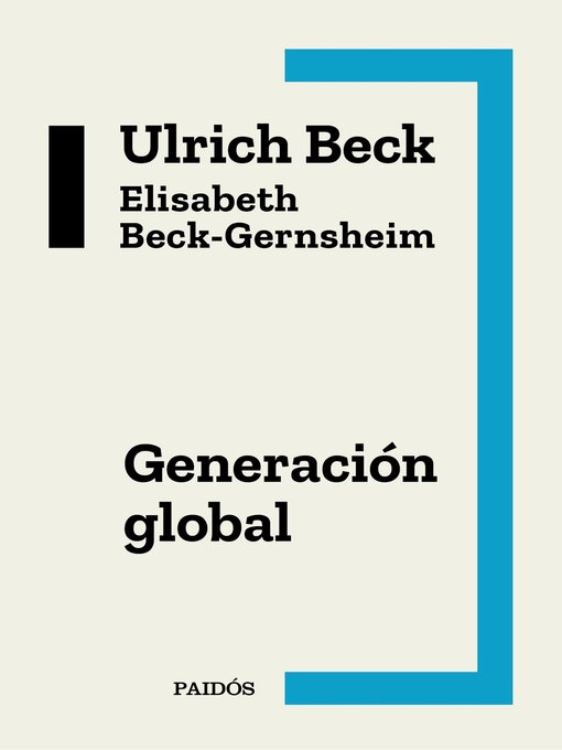 Title details for Generación global by Ulrich Beck - Available